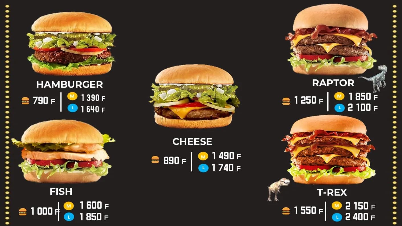 Menu Burger #1